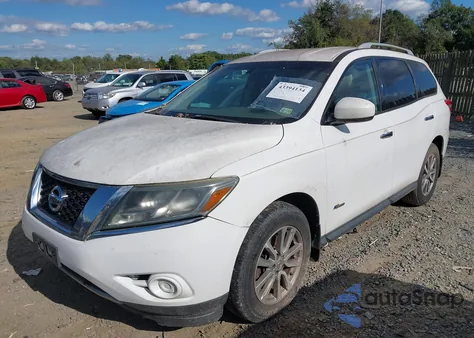 2014 Nissan Pathfinder Hybrid Sv from USA, damaged, VIN 5N1CR2MM3EC635565